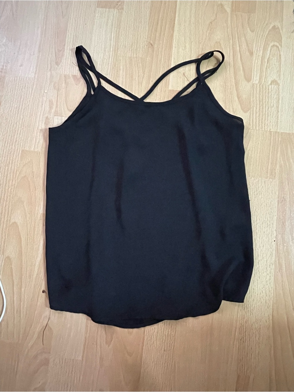 Kismet Black Double-Strap Camisole